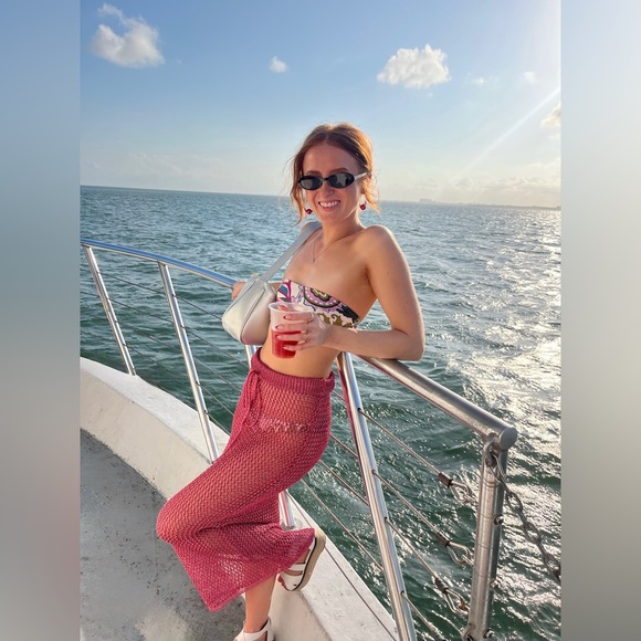 Pink Mesh Two-Piece Set - Picture 6 of 6